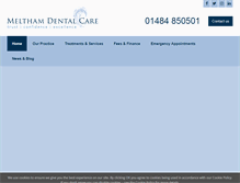Tablet Screenshot of melthamdentalcare.co.uk
